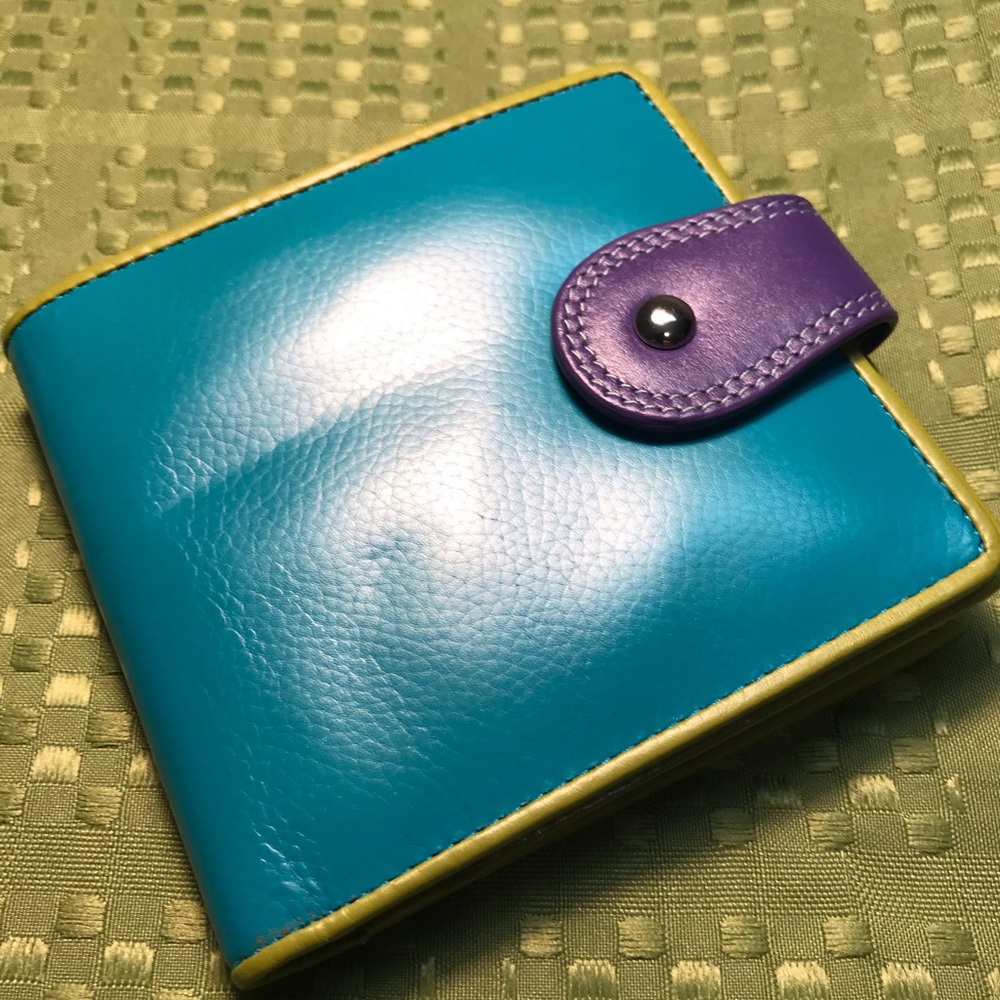 Great genuine leather wallet for women multicolor